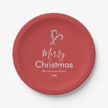 Festa de Natal Cana de Açúcar Vermelho