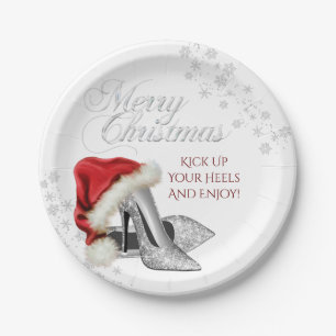 Prato De Papel Festa de Natal do Santa Hat