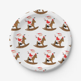 Prato De Papel Festa de Natal Equestre