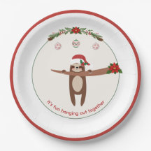 Festa de Natal Personalizada com Preguiça Fofa