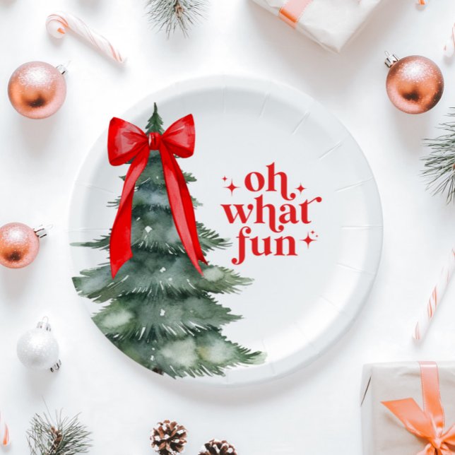 Prato De Papel Festa de Natal - Que divertido! (Criador carregado)