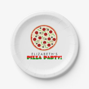 Prato De Papel Festa de Pizza