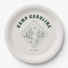 Prato De Papel Festa de solteira de Tema de Campanha