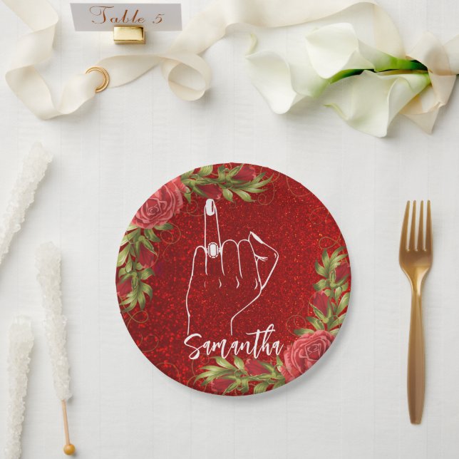 Prato De Papel Festa de solteira | Parte Bridal (Casamento)