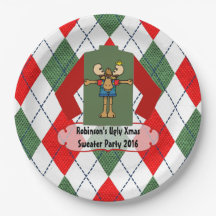 Festa de Sweater Feia de Natal Personalizada