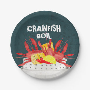 Prato De Papel Festa de Verão de Marisco Boil Marisco