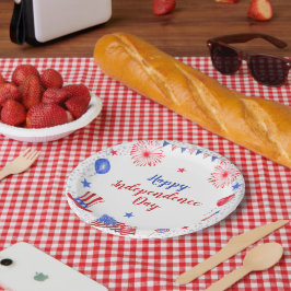 Prato De Papel Festa do Dia da Independência em 4 de julho