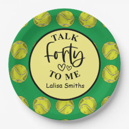 Prato De Papel festa do jogador da placa de papel tênis aniversár