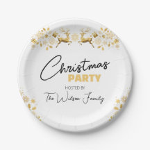 Festa Elegante Dourada e negra de Natal