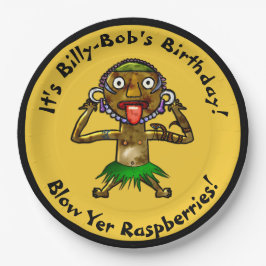 Prato De Papel Festa Engraçado do Doutor Tiki - Personalizada