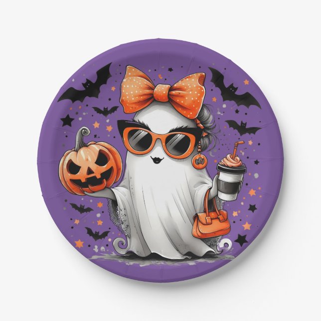 Prato De Papel Festa Fantasma (Frente)