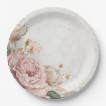 Festa Floral Romântica de Rosas Vintage Shabby Chi