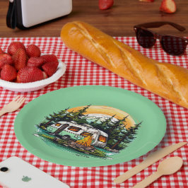 Prato De Papel festa legal de amantes de acampamento