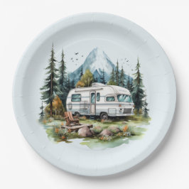 Prato De Papel festa legal de amantes de acampamento