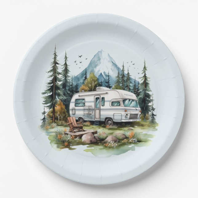 Prato De Papel festa legal de amantes de acampamento (Frente)