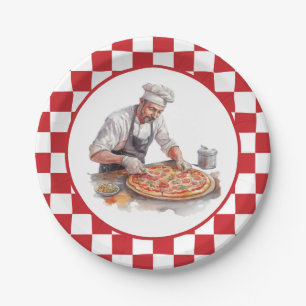 Prato De Papel festa legal de pizza chef