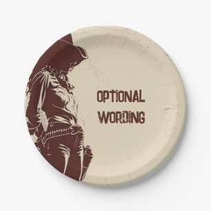 Prato De Papel Festa Personalizada Country Cowgirl Western 