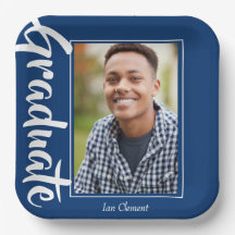 Festa Personalizada de Fotografia de Graduado Azul