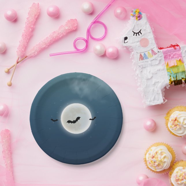 Prato De Papel Festa Simples de Helloween (Festa)