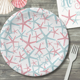 Prato De Papel Festa Tropical de Verão na Praia