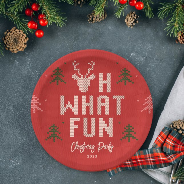 Prato De Papel Festas de Festas de Férias de Natal Feias (Criador carregado)