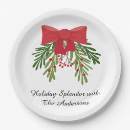 Prato De Papel Festive Holiday Dining Décor
