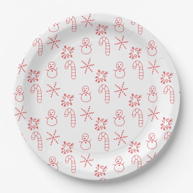 Prato De Papel Festive Merry Christmas Napkin (Frente)