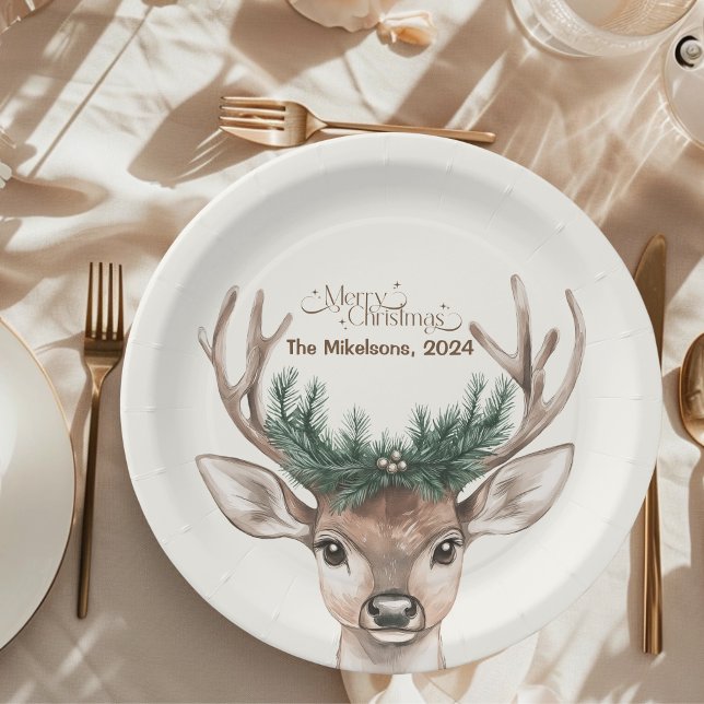 Prato De Papel Festivo Festivo Natal (Criador carregado)