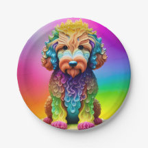 Festivo Goldendoodle Festa de Aniversário de crian