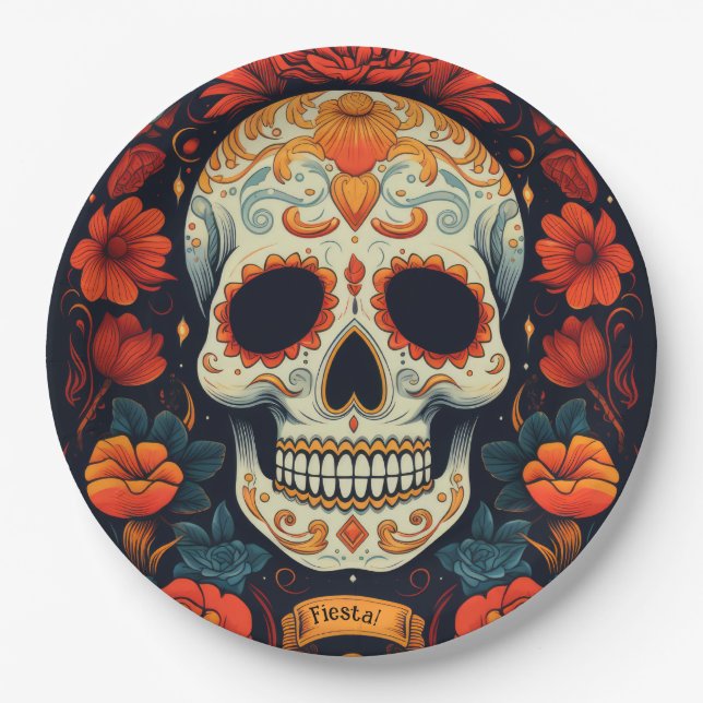 Prato De Papel Fiesta! PARTIDO mexicano (Frente)