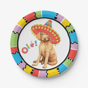 Prato De Papel Fiesta Vizsla Paper Plates