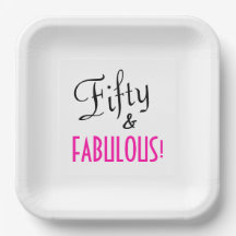 Fifty & FABULOUS! Retro Hot Pink Birthday Party