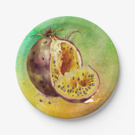 Prato De Papel fig de aquarela