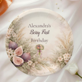Prato De Papel Fig Garden Floral 1st Birthday