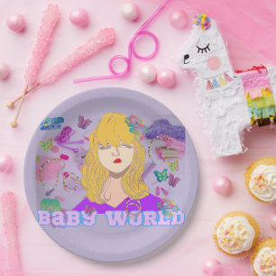 Prato De Papel Filme de Mikitiez premier princesa boneca de verão