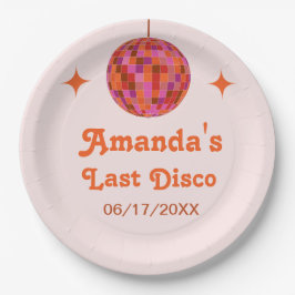 Prato De Papel Fim de semana da despedida de solteira cor-de-rosa