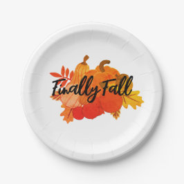 Prato De Papel finalmente outono