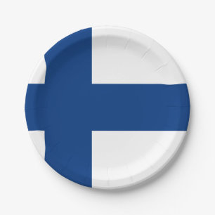 Prato De Papel Finlândia (finlandês) Flag