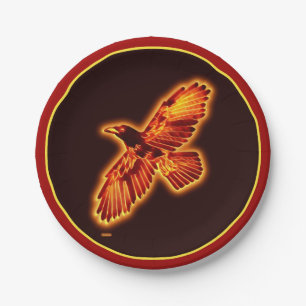 Prato De Papel Fire Raven