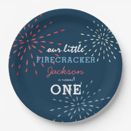 Prato De Papel Firecracker 4 de julho Fireworks Aniversário