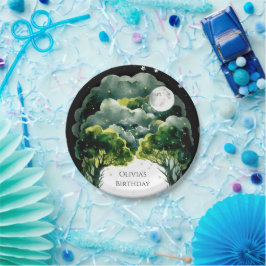 Prato De Papel Firefly Fantasy Woodland Birthday