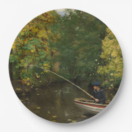 Prato De Papel Fisheries Boy (por Hans Andersen Brendekilde)