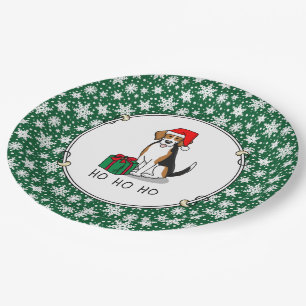 Prato De Papel Fita de Natal Santa Hat (triz cor 3)