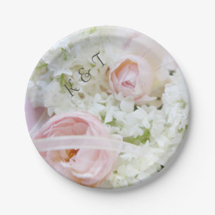 Prato De Papel fita rosa hydrangea