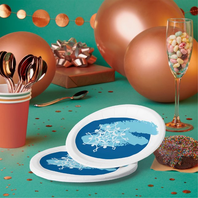 Prato De Papel Floco de neve de inverno (Criador carregado)