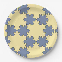 Prato De Papel Flocos de neve Koch Tesselados (Padrão Fratural)