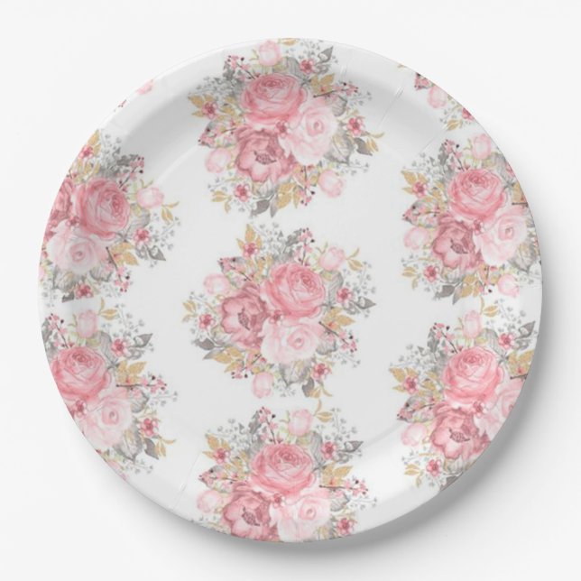 Prato De Papel Flor (Frente)