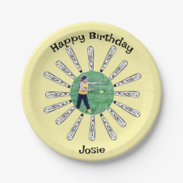 Prato De Papel Flor de Bat de Softball