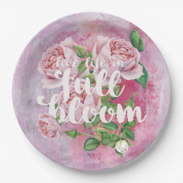 Prato De Papel Flor De Flor De Verão Que É Belo