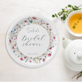 Prato De Papel Flor de French Garden Party